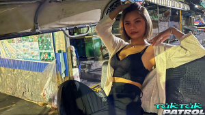 Beautiful Bangkok teen having the time of her life