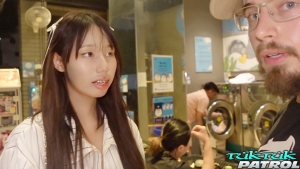 After meeting hardcore producer shy Asian girl agrees to have on screen sex