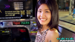 Sexy Bangkok porn model smiles for hardcore return